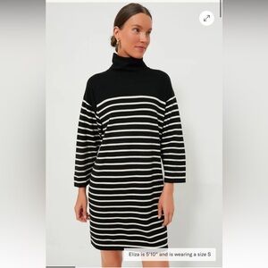 POMANDER PLACE
Striped Durand Turtleneck Dress, size XS